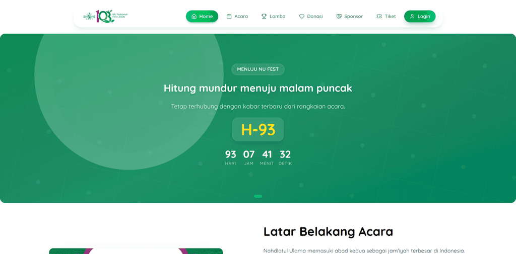 Screenshot Nahdatul Ulama